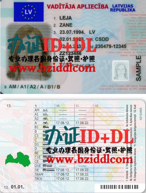 办拉脱维亚驾照需要什么资料,办拉脱维亚驾驶证,办拉脱维亚新版驾照